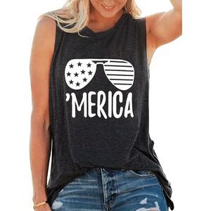 MagicMk 'Merica Black Tank Size Small‎